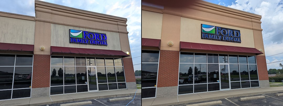 Top Quality Commercial Retail Soft Wash, Window Cleaning, and Pressure Washing Performed in Mt. Washington, KY